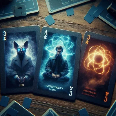 Schroedinger's Three Cards Game