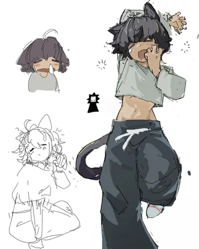 Sleepy Feline Demi Human -Ari- 