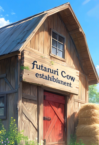 Futanari cow establishment (barn)