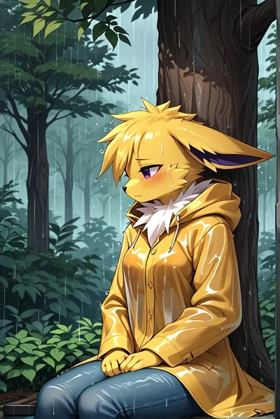 Jolteon | Soaked in the Rain