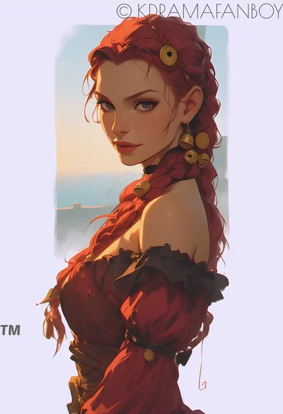 Lysandra “Red Silk” Lys Crowe [Quartermistress of the Black Serpent 🩸📜]