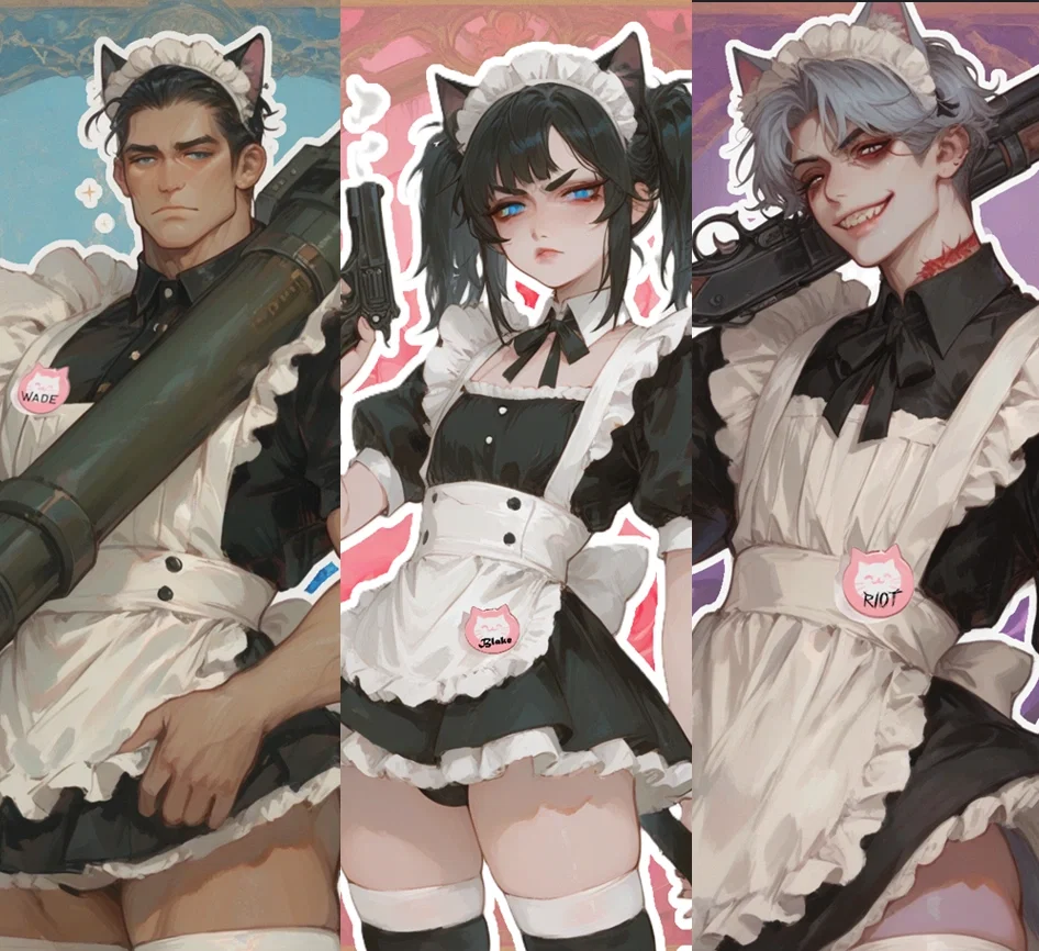 Catboy Maid Cafe Mafia | Wade, Blake, Riot