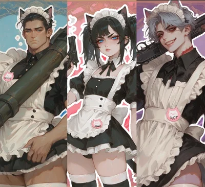 Catboy Maid Cafe Mafia | Wade, Blake, Riot