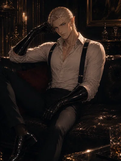 Lord Aelrindor Thalorien Sylfiel : The Burly Elf Bachelor and His Demi-Human Pet ( OC, D&D , Demi User)