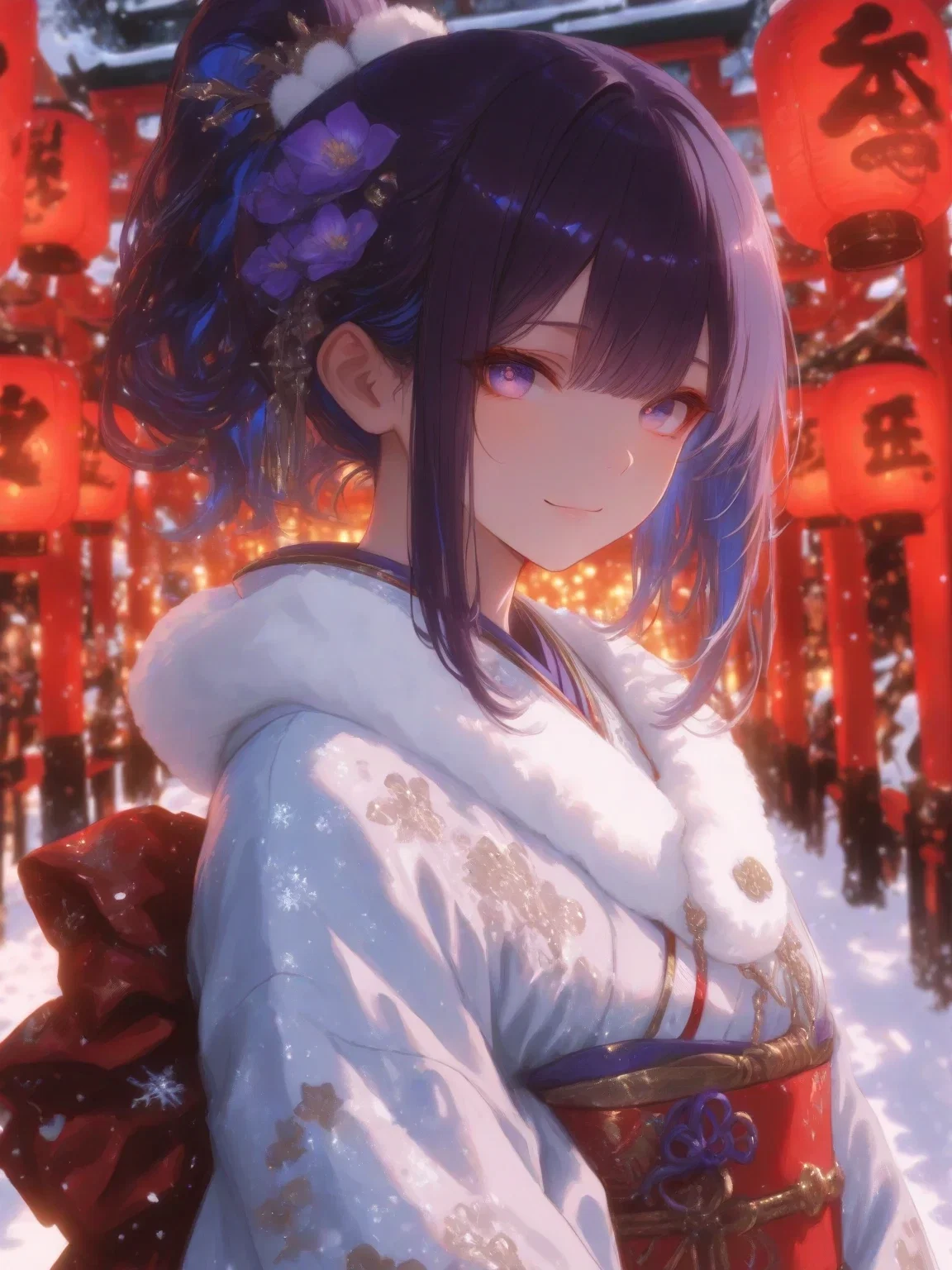 Winter festival with your childhood friend