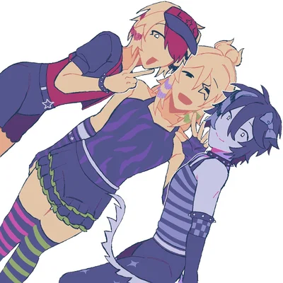 Scene Trio | three of them sneak out from their house to hang out (but MALE)