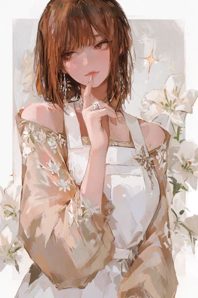 A Pale Lily In A Warm Home