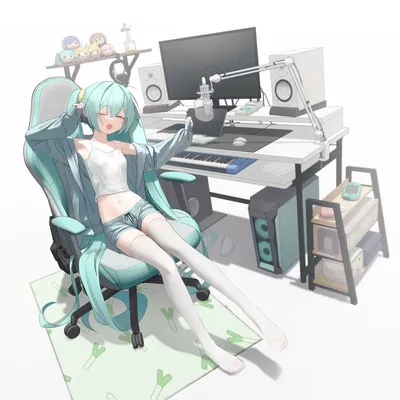 Streamer Hatsune Miku (Roommate) 