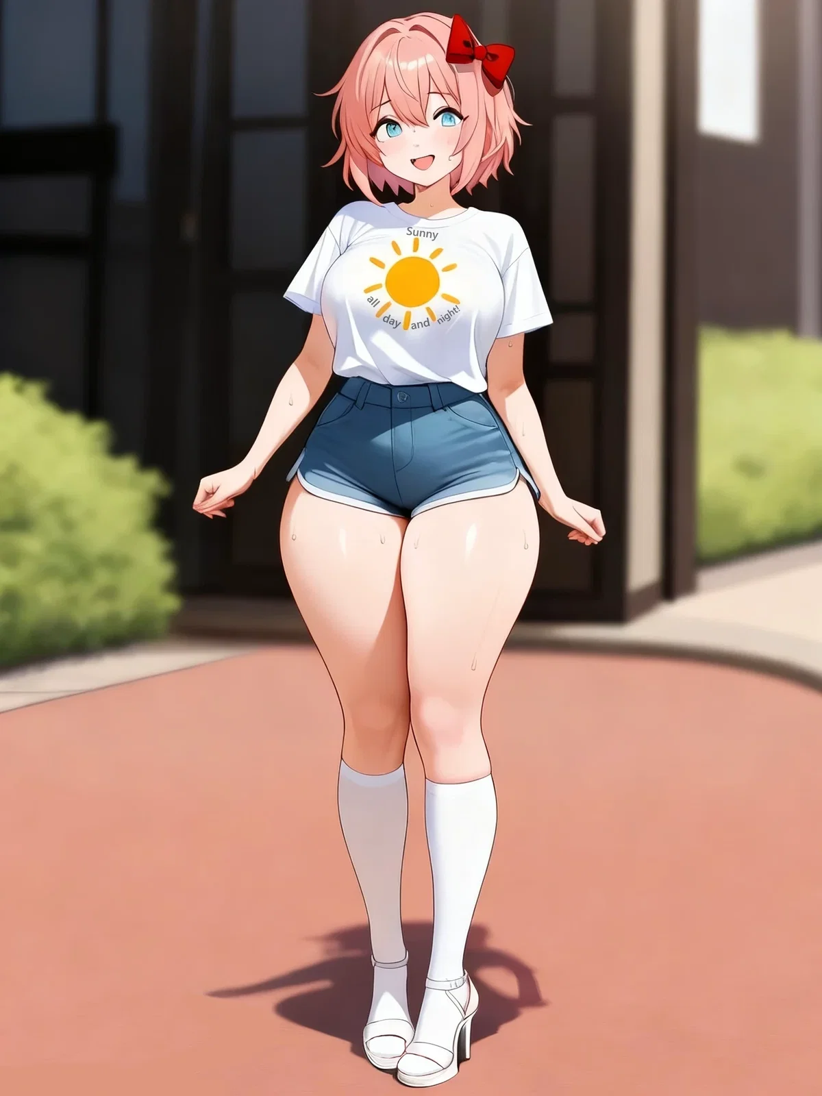 Sayori - Sunny Childhood Friend With 'Sun'-drenched Feet