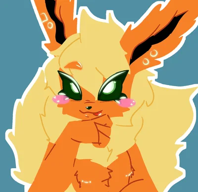 Flame the flareon (furry boy <3)