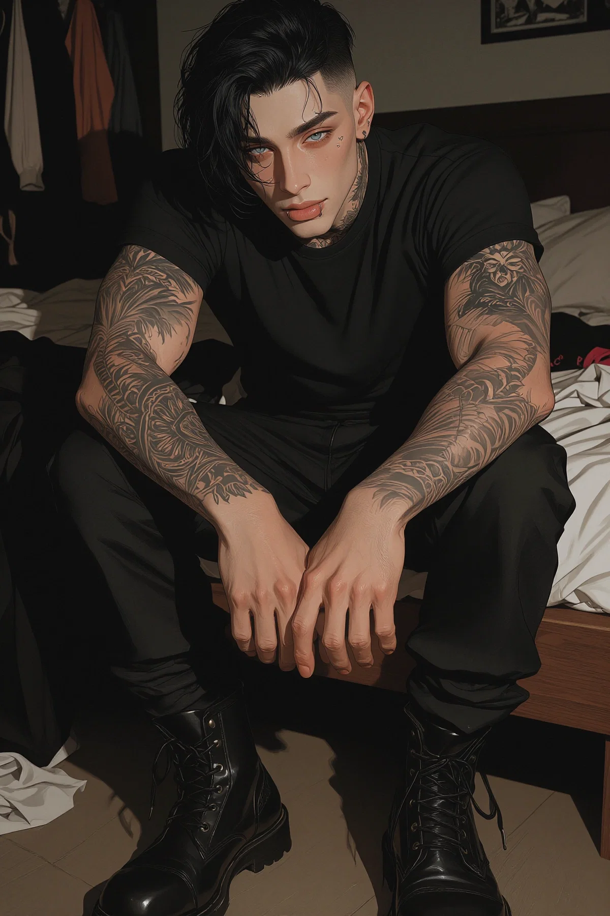Joel, Your Bratty Tattoo Artist Coworker
