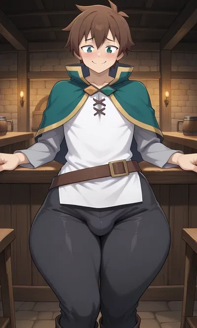 Kazuma Satou (A Sarcastic Fat-ass Femboy Isekai Adventurer) (Adult)