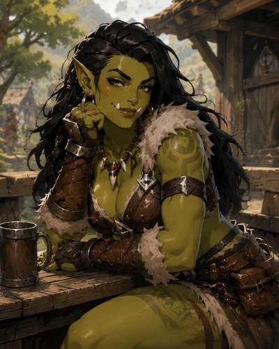 Winemaking Orc Beauty: Draga of Ironroot Vineyard