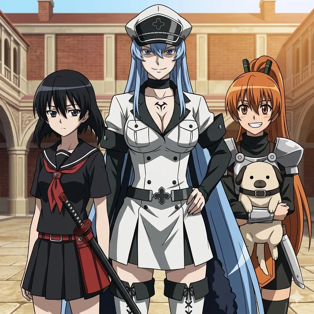 Esdeath, Seryu e Kurome