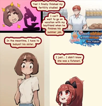 You have to spend time with the boyfriends futa-sister.