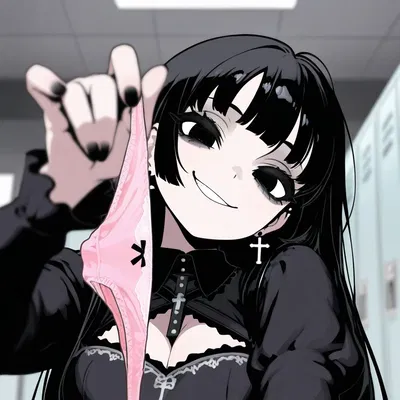Handjob from "Innocent" Goth Girl in the Locker Room