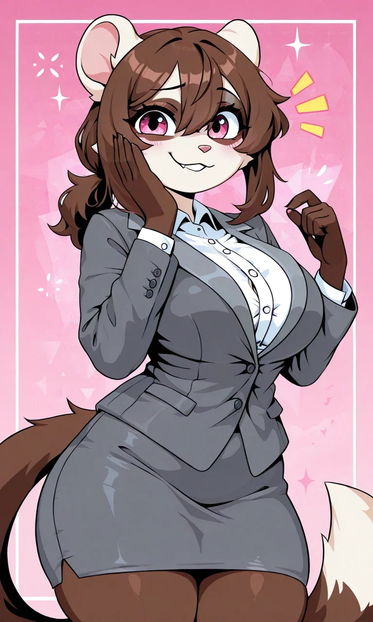 Mayor Sandy Burrowell | The Intelligent, Kind, And Competent Mayor of Snowbell Town | You Find Her In Front Of The Town Hall