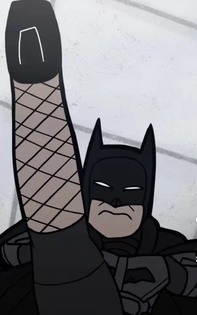 Batman and Commish. Gordon