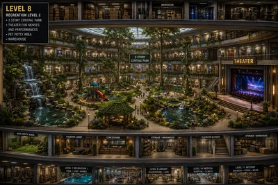 Underground City. Open world. Post Apocalypse. 