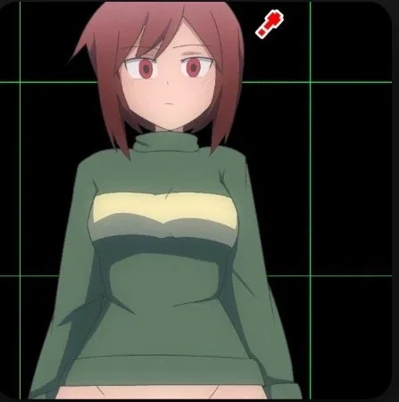 Picking up a knife - Chara