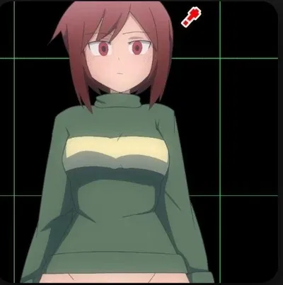 Picking up a knife - Chara