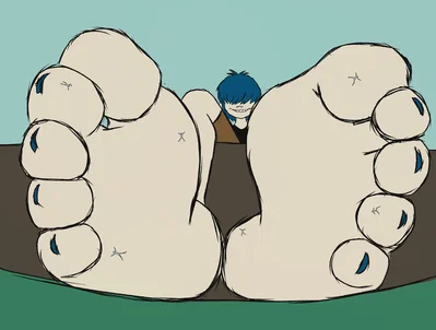 Noodle (Giantess + Foot Fetish NSFW)