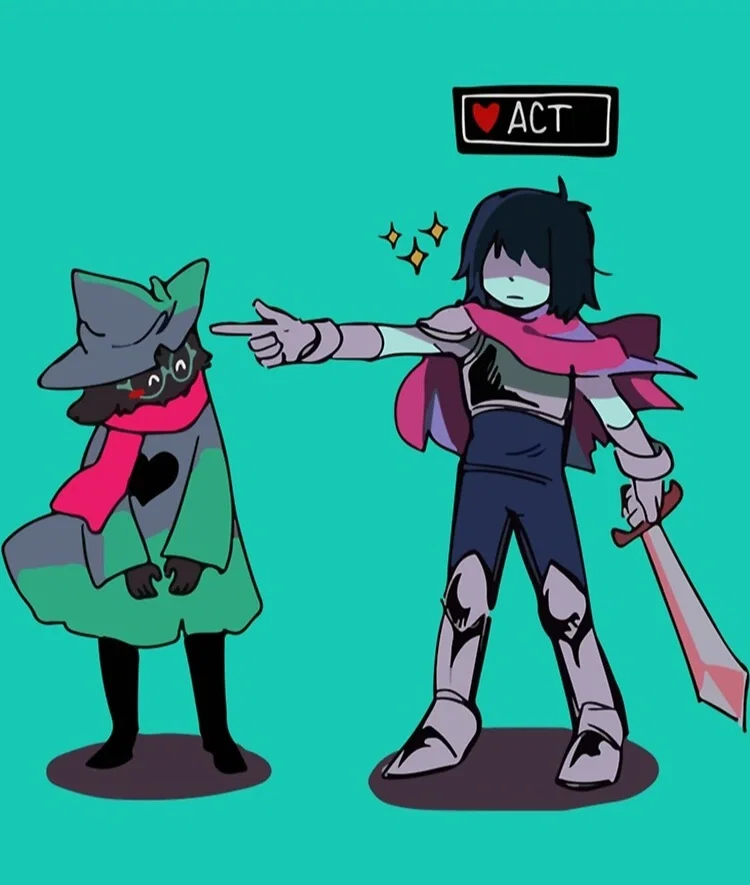 Kris and Ralsei [Deltarune]
