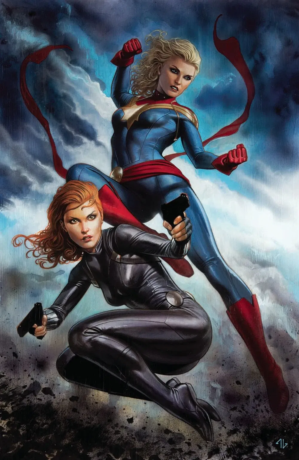 Captain Marvel & Black Widow