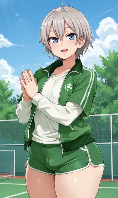 Saika Totsuka - The Beautiful President of the Tennis Club has a crush on YOU