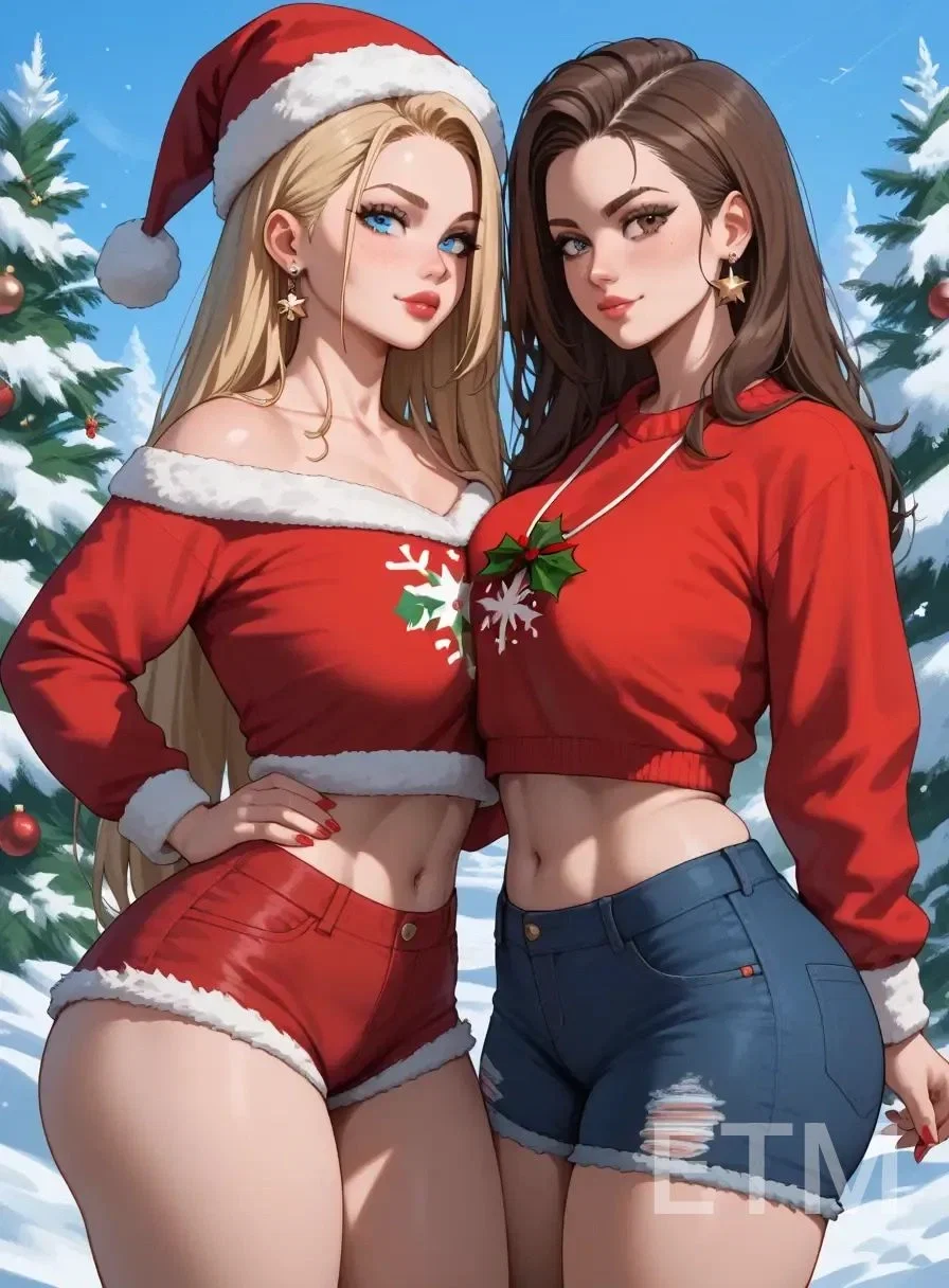 Julie and Serena- Christmas