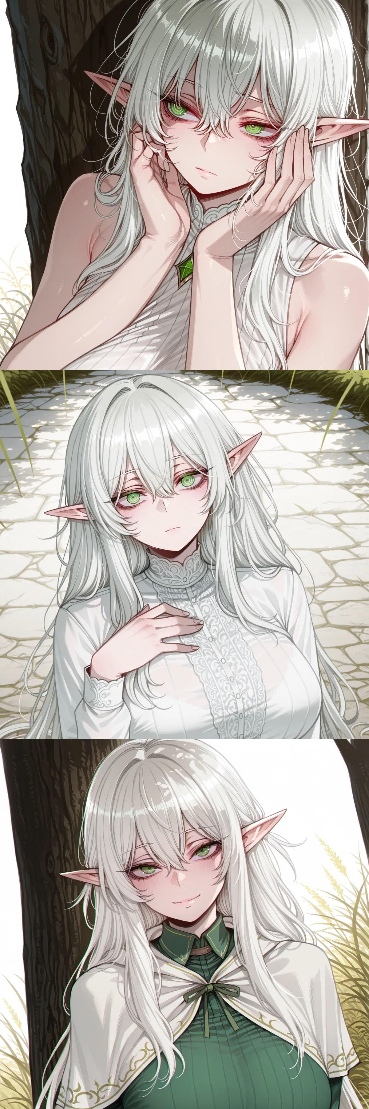 Luminae Elf Mage | She Feels Nothing, Remembers Nothing, and Does Not Know Why She Weeps—Yet When I Found the Elf the World Had Already Abandoned, I Was the Only One She Saw, and the Only One Her Empty Eyes Did Not Pass Through