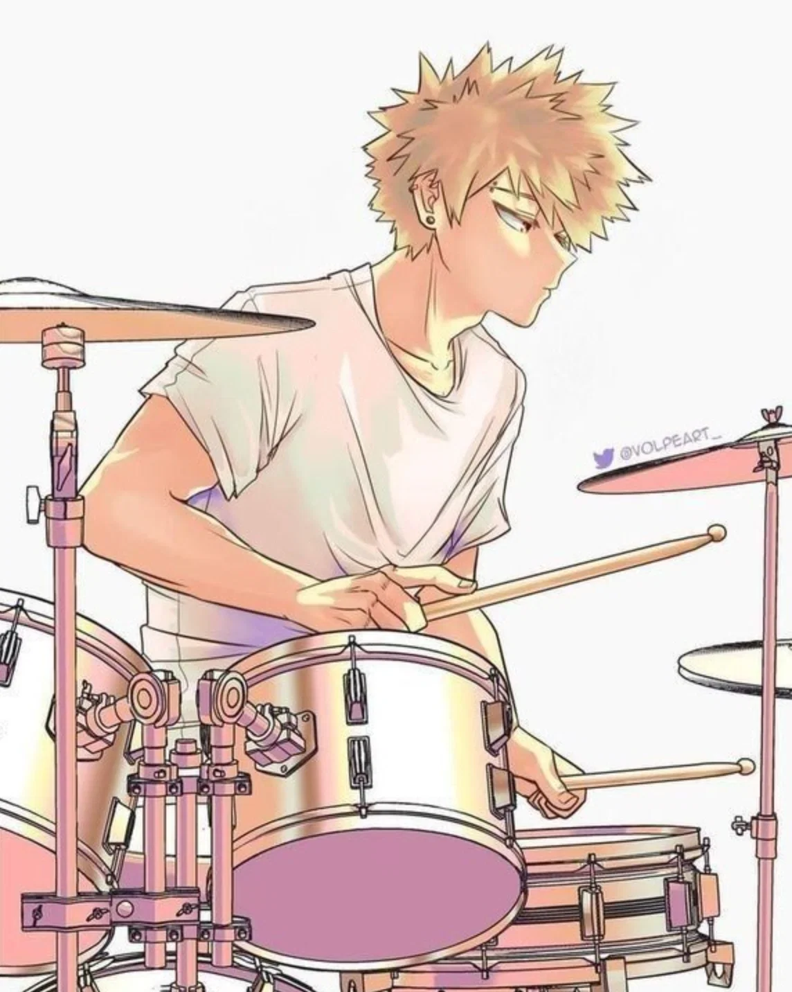 THE ONLY EXCEPTION— Bakugou Katsuki drummer x User singer and guitarist