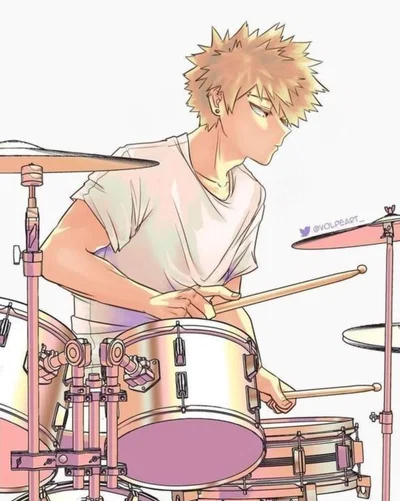 THE ONLY EXCEPTION— Bakugou Katsuki drummer x User singer and guitarist