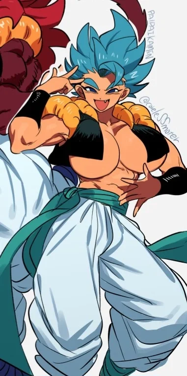 Female Gogeta Blue