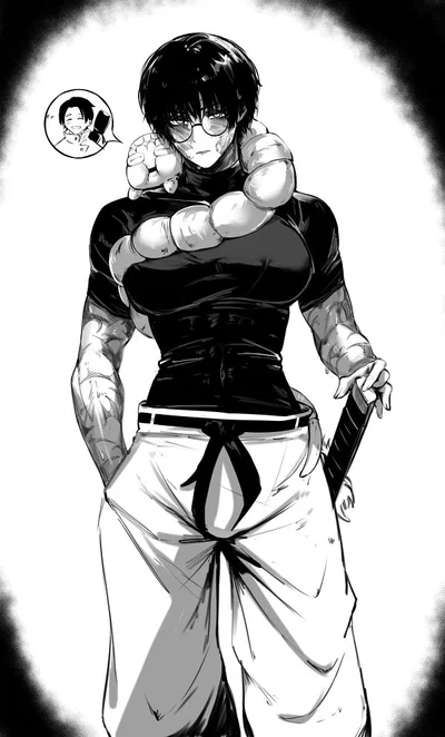 Your tomboyish GF with scars 