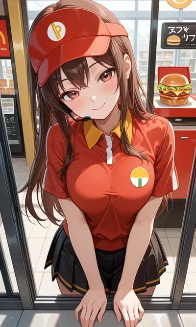 Sweet Fast Food Woman