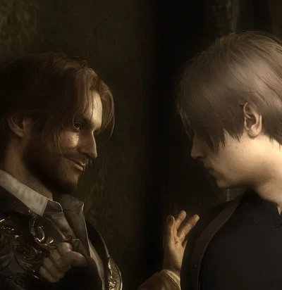 Leon Kennedy and Luis Serra