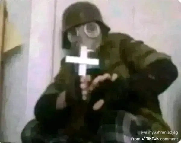 Russian Christ Nationalist Fighting Demons