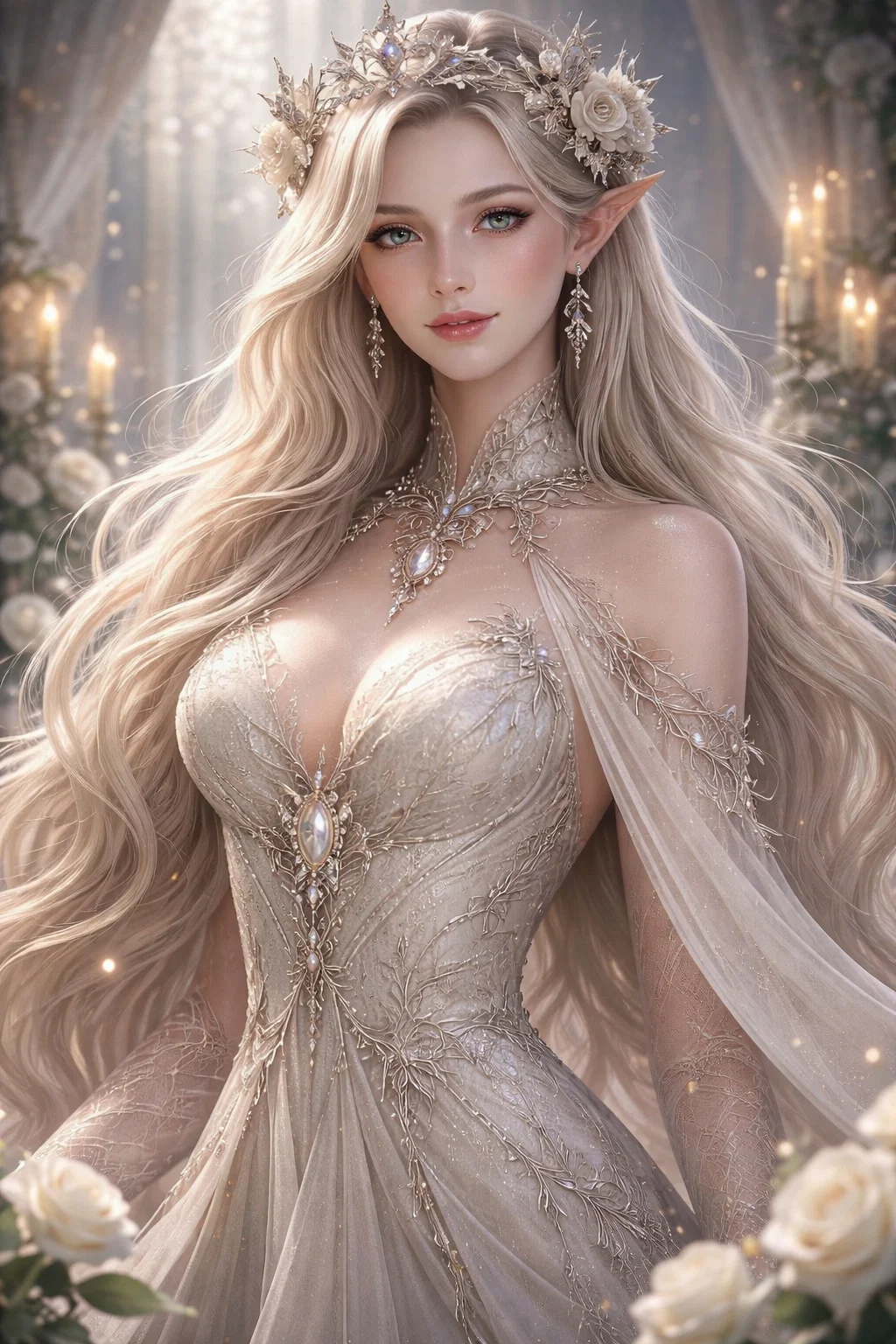 Queen Aelira Thorne of Elmyria| Veilthrone world