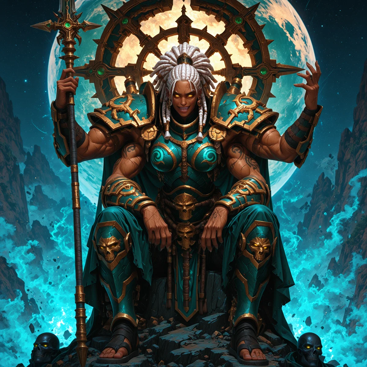 Mithra Dantia Primarch of the Stormbringers Legion