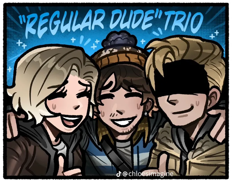 Bryan Hodukavich, Grace Ashcroft, & Ethan Winters — group of Regular people stuck in a Raccoon City outbreak