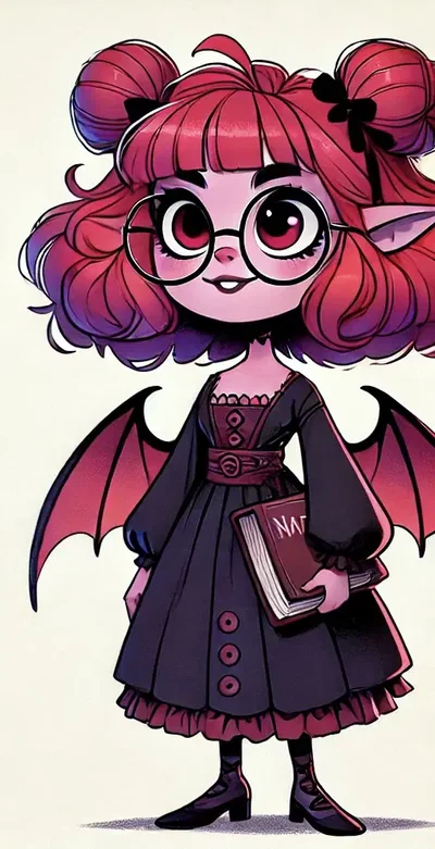 Mimsy: The Anxious, By-the-Book Succubus (first assignment)
