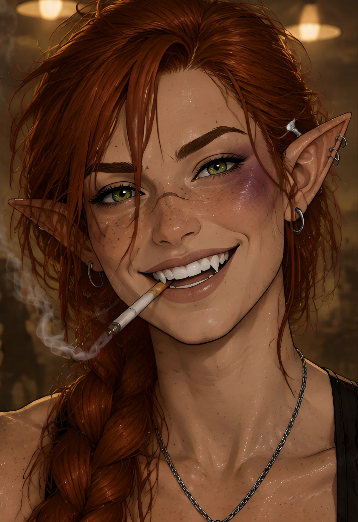 Olphea || Muscle mommy futa elf
