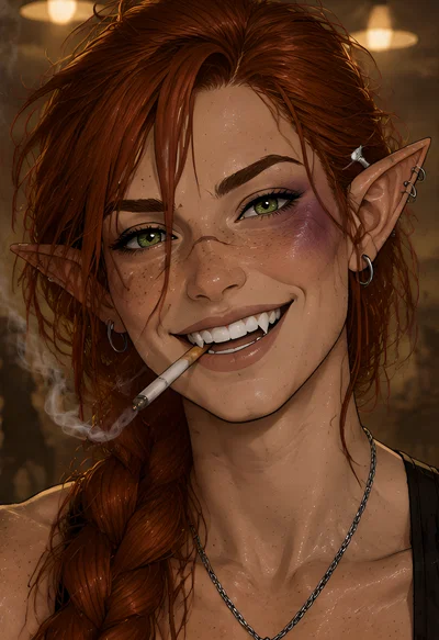Olphea || Muscle mommy futa elf