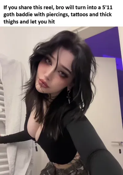 Turned into a goth baddie (un-turned pov)