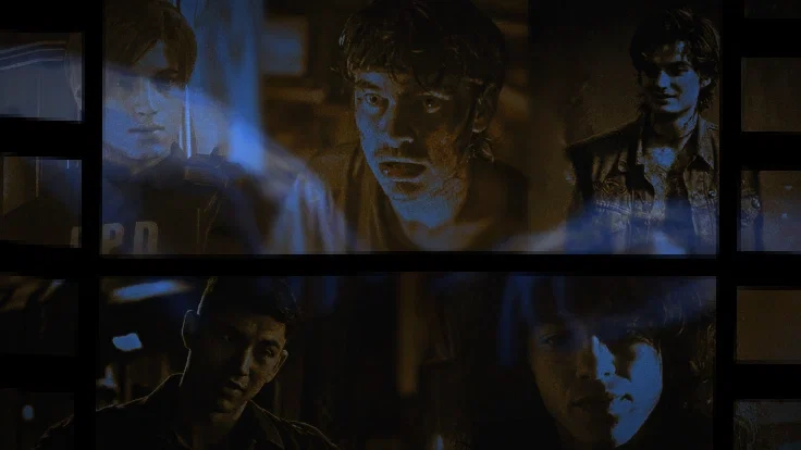 Leon Kennedy, Bjorn Hennriksen, Steve Harrington, Tyler Harrison, and Eddie Munson