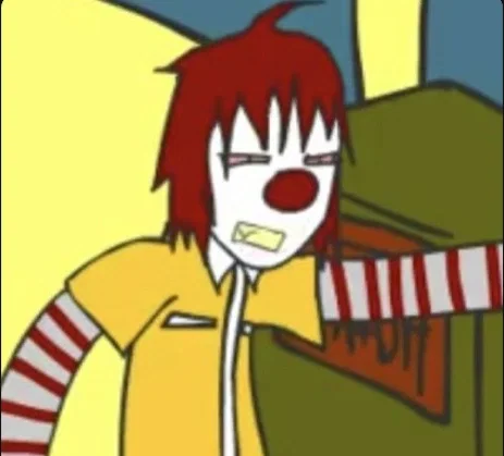 cracked out Ronald McDonald