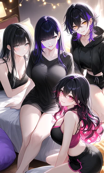 Surrounded by Goth Girls at 3AM