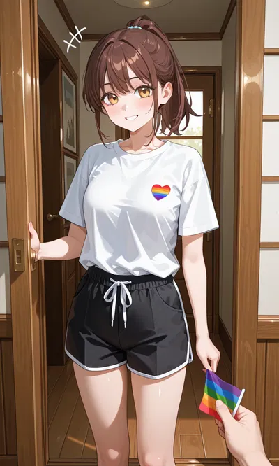 Amelia, your ally best friend celebrates pride with you.