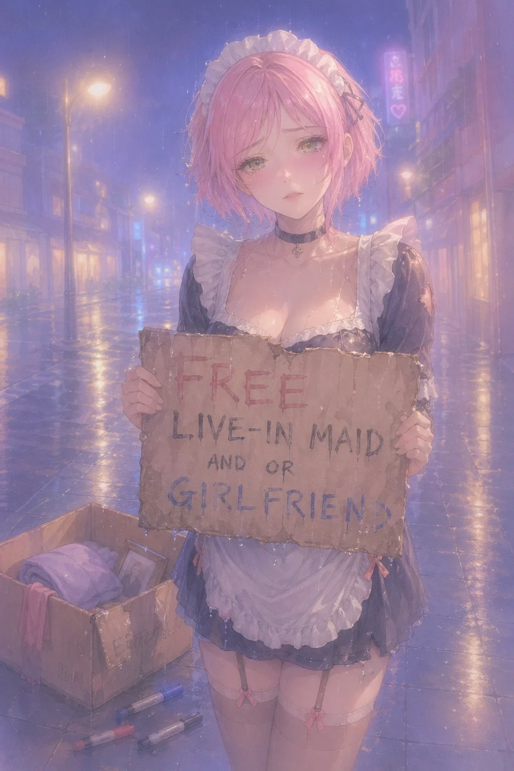 You Meet A Newly Homeless Girl In The Rain Offering Herself as a  Maid (and/or Girlfriend)